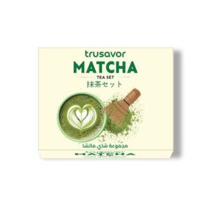 Trusavor Matcha Tea Set with Ceremonial Grade Green Tea Powder
